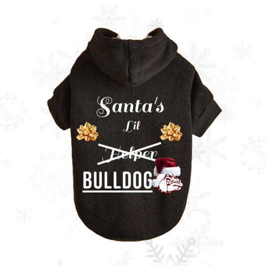 Santa's Lil Bulldog Pet Hoodie (AAMU)