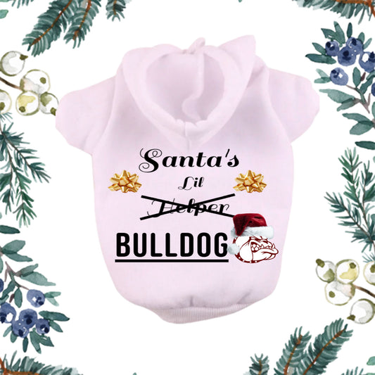 Santa's Lil Bulldog Pet Hoodie (AAMU)